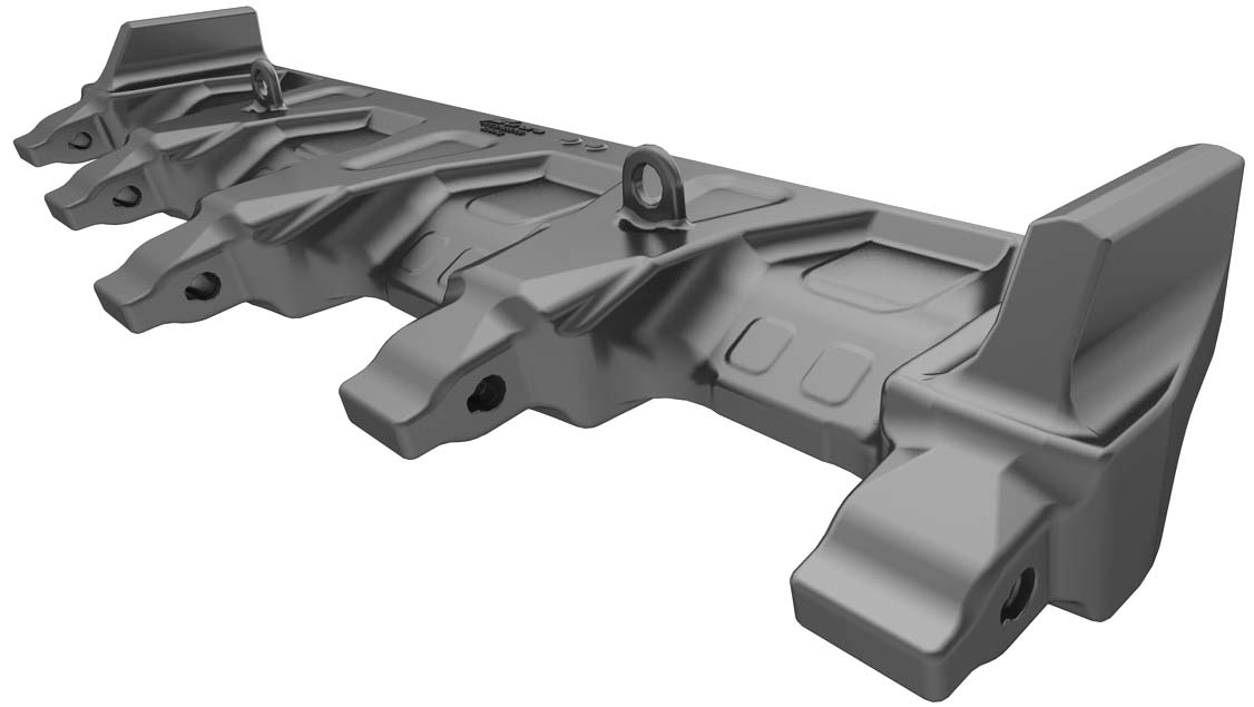 rendered 3d view of futura mining cast blades